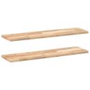 ARDEBO.de - Schweberegale 2 Stk. 100x20x2 cm Massivholz Akazie Unbehandelt
