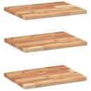 ARDEBO.de - Schweberegale 3 Stk. 40x30x2 cm Massivholz Akazie Ölbehandelt