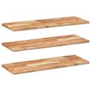 ARDEBO.de - Schweberegale 3 Stk. 80x30x2 cm Massivholz Akazie Ölbehandelt