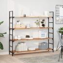 ARDEBO.de - Schweberegale 2 Stk. 120x30x2 cm Massivholz Akazie Ölbehandelt