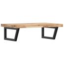 ARDEBO.de - Waschbeckenregal Wandmontage Stahl und Akazienholz
