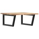 ARDEBO.de - Waschbeckenregal Wandmontage Stahl und Akazienholz