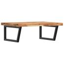 ARDEBO.de - Waschbeckenregal Wandmontage Stahl und Akazienholz