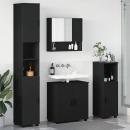 ARDEBO.de - Badezimmermöbel Set 4 pcs Schwarz 61 x 35 x 64 cm Holzwerkstoff