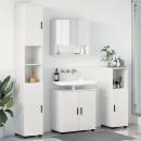 ARDEBO.de - Badezimmermöbel Set 4 pcs Hochglanz-Weiß 61 x 35 x 64 cm