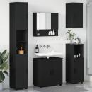 ARDEBO.de - Badezimmermöbel Set 5 pcs Schwarz 61 x 35 x 64 cm Holzwerkstoff