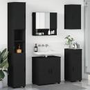 ARDEBO.de - Badezimmermöbel Set 5 pcs Schwarz 61 x 35 x 64 cm Holzwerkstoff