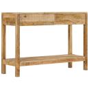 ARDEBO.de - Konsolentisch mit 2 Schubladen 110x35x75 cm Massivholz Mango