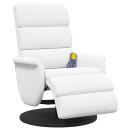 ARDEBO.de - Massage Relaxsessel Weiß 71 x 98 x 106 cm Kunstleder