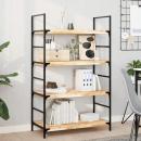 ARDEBO.de - Schweberegal 100x40x4 cm Massivholz Akazie Unbehandelt