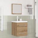 ARDEBO.de - Badezimmermöbel Set 2 pcs Schwarze Eiche 41 x 38.5 x 48 cm