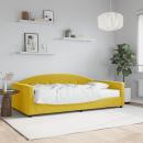 ARDEBO.de - Tagesbett mit Matratze Gelb 100x200 cm Samt