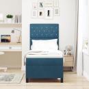 ARDEBO.de - Boxspringbett mit Matratze Dunkelblau 80 x 200 cm Samt