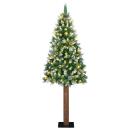 ARDEBO.de - Schlanker Weihnachtsbaum Grün 77 x 77 x 210 cm PVC