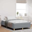 ARDEBO.de - Boxspringbett Hellgrau und Braun 120 x 190 cm