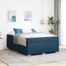 ARDEBO.de - Bettgestell Blau 160 x 200 cm Stoff