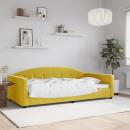 ARDEBO.de - Tagesbett Gelb 100x200 cm Samt