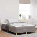ARDEBO.de - Boxspringbett Taupe und Braun 120 x 190 cm