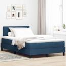ARDEBO.de - Boxspringbett mit Matratze mit Matratze Blau 120 x 190 cm Stoff