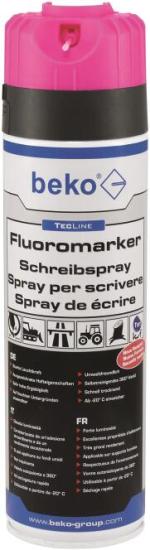 ARDEBO.de beko TecLine Fluoromarker Schreibspray, 500 ml, Leuchtpink (29439500)