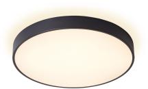 ARDEBO.de EVN DROP UP+DOWN LED Deckenanbau, rund, IP20, 220-240V/AC/DC 95W (85W Down und 10W Up), 3000K, 4000K, 8805lm, 9085lm, schwarz (DUT800925)