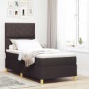 ARDEBO.de - Boxspringbett mit Matratze Dunkelbraun 90 x 190 cm Stoff