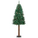ARDEBO.de - Schlanker Weihnachtsbaum Grün 77 x 77 x 210 cm PVC