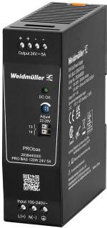 ARDEBO.de Weidmüller PRO BAS 120W 24V 5A Stromversorgung, Schaltnetzgerät (2838440000)