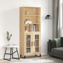 ARDEBO.de - Highboard Sonoma-Eiche 69,5x34x180 cm Holzwerkstoff