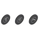 ARDEBO.de GROHE Smartcontrol Symbolkappen für Aufputzarmaturen, granit (14079XH0)
