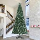 ARDEBO.de - Künstlicher vorbeleuchteter Weihnachtsbaum Grün 500 cm PVC