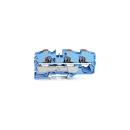 ARDEBO.de Wago 2216-1304 3-Leiter-Durchgangsklemme mit Drücker, 16mm², Push-in Cage Clamp, blau