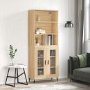 ARDEBO.de - Highboard Sonoma-Eiche 69,5x34x180 cm Holzwerkstoff