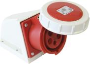 ARDEBO.de - CEE-WD 16A, 5p.6h, 400V, IP67 rot, vernickelte Kontakte