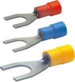 ARDEBO.de Klauke 650C/8 Quetschkabelschuhe (Gabel), 4-6 mm², M8, gelb, 100 Stck.