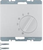 ARDEBO.de Berker 20267103 Temperaturregler, mit Wechsler und Zentralstück, K.5, alu matt, lackiert