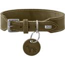 Hunter Halsband Aalborg Rindsleder olivgrün extrabreit 35/XS