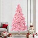 ARDEBO.de - Künstlicher vorbeleuchteter Weihnachtsbaum Rosa 240 cm PVC