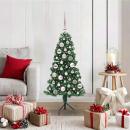 ARDEBO.de - Eckiger künstlicher Weihnachtsbaum Grün 120 cm PVC und Metall