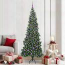 ARDEBO.de - Eckiger künstlicher Weihnachtsbaum Grün 210 cm PVC und Metall