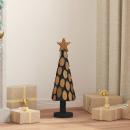 ARDEBO.de - Weihnachtsbaum mit Ständer Braun 60 cm Massivholz Teak