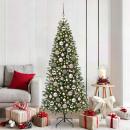 ARDEBO.de - Weihnachtskugel-Set mit 300 LEDs 120 pcs Rosa Kunststoff