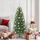 ARDEBO.de - Weihnachtskugel-Set mit 150 LEDs 61 pcs Weiß Kunststoff