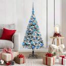 ARDEBO.de - Künstlicher Weihnachtsbaum mit 150 LEDs Grün 120 x 75 cm