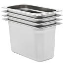 ARDEBO.de - Gastronormbehälter 4 Stk. GN 1/3 200 mm Edelstahl