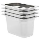 ARDEBO.de - Gastronormbehälter 4 Stk. GN 1/4 150 mm Edelstahl