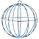 ARDEBO.de - Ball mit 96 LEDs Kaltweiß 30 cm Metall
