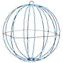 ARDEBO.de - Ball mit 120 LEDs Kaltweiß 40 cm Metall