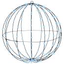 ARDEBO.de - Ball mit 192 LEDs Kaltweiß 60 cm Metall