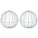ARDEBO.de - Ball mit 384 LEDs 2 pcs Kaltweiß 60 cm Metall
